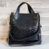 Модерна дамска чанта от еко кожа в черен цвят - 75052-1