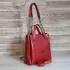 Модерна дамска чанта от еко кожа в червен цвят - 75052-3
