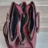 Кокетна дамска чанта в цвят бордо с кръгли дръжки 75056-6