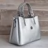 Малка елегантна дамска чанта в сребрист цвят 75057-3