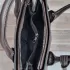 Тъмно кафява дамска елегантна чанта от еко кожа шагрен 75059-2