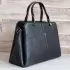 Изчистен модел дамска елегантна чанта от черна еко кожа 75063-1