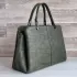 Изчистен модел дамска елегантна чанта от зелена еко кожа 75063-2