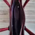 Голяма елегантна дамска чанта в бордо кроко принт 75065-3