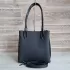 Ежедневна черна дамска чанта с метален аксесоар 75071-11