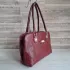 Дамска чанта с животински принт в цвят бордо 75072-7