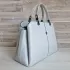 Дамска елегантна чанта в сребристо от ефектна еко кожа 75077-6