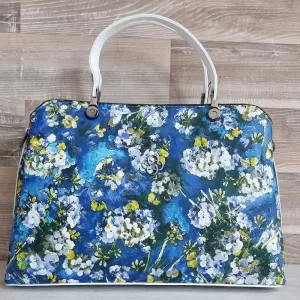 Цветна елегантна дамска чанта с принт на цветя 75078-10