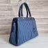 Елегантна дамска чанта с твърда структура в син цвят 75080-3