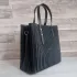 Черна дамска чанта от ефектна еко кожа 75081-1