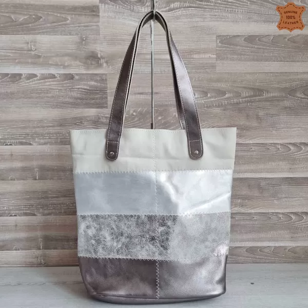 Дамска чанта тип торба от естествена кожа 75082-5