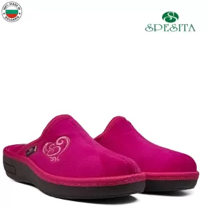 Дамски домашни пантофи SPESITA в розов цвят 52099-...