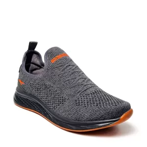 Мъжки маратонки тип чорап в сиво-оранжево 35099-5...