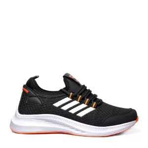 Мъжки маратонки в черно и оранжево 35100-2...
