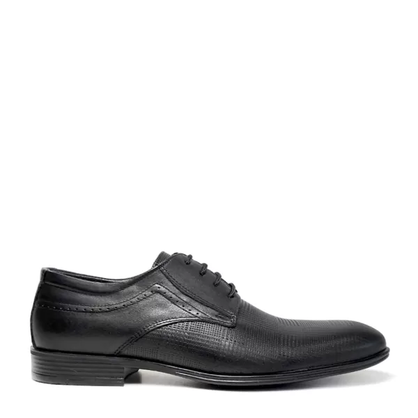 Черни елегантни мъжки обувки с връзки 13173-1