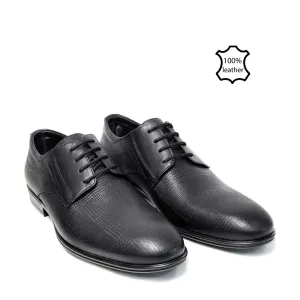 Черни елегантни мъжки обувки с връзки 13173-1...
