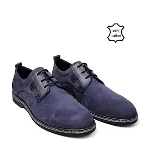 Спортно-елегантни сини мъжки обувки 13182-1