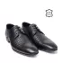 Официални черни мъжки обувки от естествена кожа 13185-1