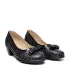 Пролетно летни черни дамски обувки на ток 21073-1