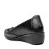 Черни дамски обувки с деколте от еко кожа 21074-1