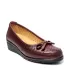 Дамски обувки с деколте в цвят бордо 21074-2