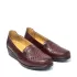 Ниски дамски обувки с ластици в бордо 21076-4