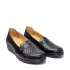Ниски дамски обувки с ластици в черно 21076-1