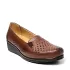 Ниски дамски обувки с ластици в кафяво 21076-2