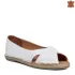 Ниски бели дамски летни обувки от естествена кожа 21188-1