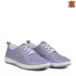 Дамски ежедневни обувки с равна подметка в лилав цвят 21233-3