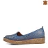 Сини дамски пролетно летни обувки с ниско ходило 21238-3
