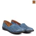 Дамски пролетно летни обувки в син цвят с перфорация 21260-2