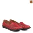 Дамски пролетно летни обувки в червен цвят с перфорация 21260-3
