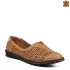 Дамски пролетно летни обувки в кафяв цвят с перфорация 21260-4