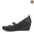 Удобни дамски черни пролетно летни обувки с платформа 21275-2