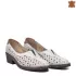 Бели дамски пролетно-летни обувки с нисък ток 21286-1