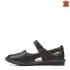 Черни ниски дамски летни обувки с велкро лепенка 21299-1