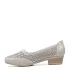 Бежови дамски обувки от еко кожа с нисък ток 21315-2