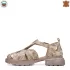 Български бежови дамски летни обувки от естествена кожа 21399-2