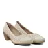 Бежови дамски летни обувки от еко кожа на среден ток 23286-1