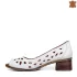 Бели дамски летни обувки с отворени пръсти 23851-6