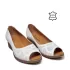 Бели летни дамски обувки с отворени пръсти 24039-1