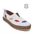Бели равни пролетни дамски обувки с ластик 24063-2
