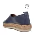 Сини равни пролетни дамски обувки с ластик 24063-1
