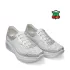 Български бели дамски пролетни обувки с перфорация 24094-1