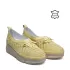 Жълти пролетни дамски обувки със средна платформа 24102-2
