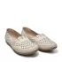 Бежови ниски дамски обувки от еко кожа на дупки 24104-1