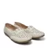 Бежови ниски дамски обувки от еко кожа с перфорация 24104-2