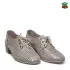 Български дамски летни обувки в цвят визон с нисък ток 24134-1