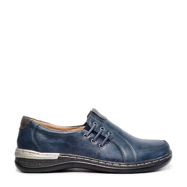 Дамски ежедневни обувки от еко кожа в синьо 21049-2
